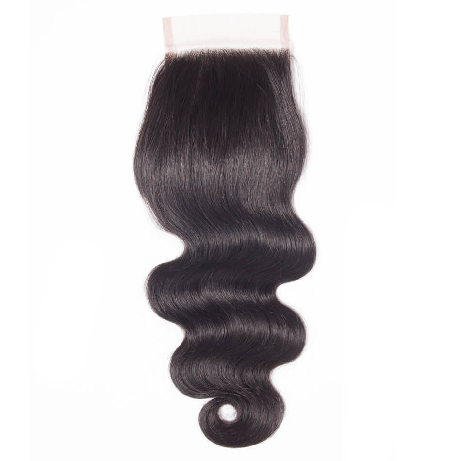 4*4 Body Wave Human Hair Lace Closure