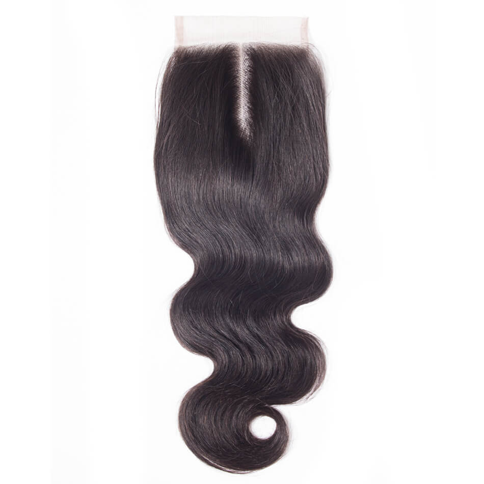 4*4 Body Wave Human Hair Lace Closure