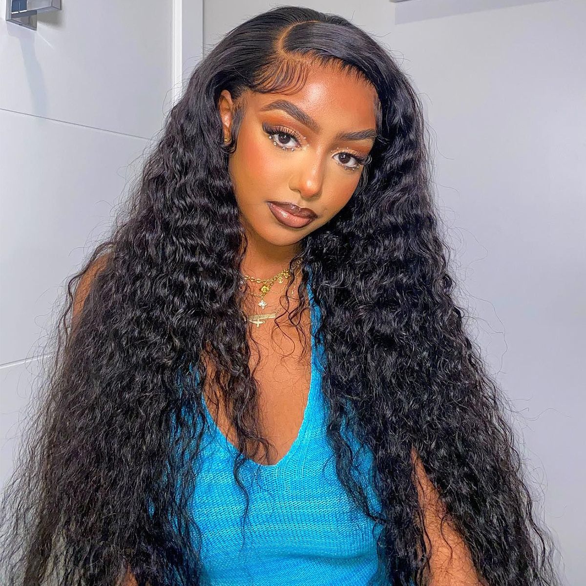 13×4 Full Frontal HD Deep Wave Human Hair Lace Wig