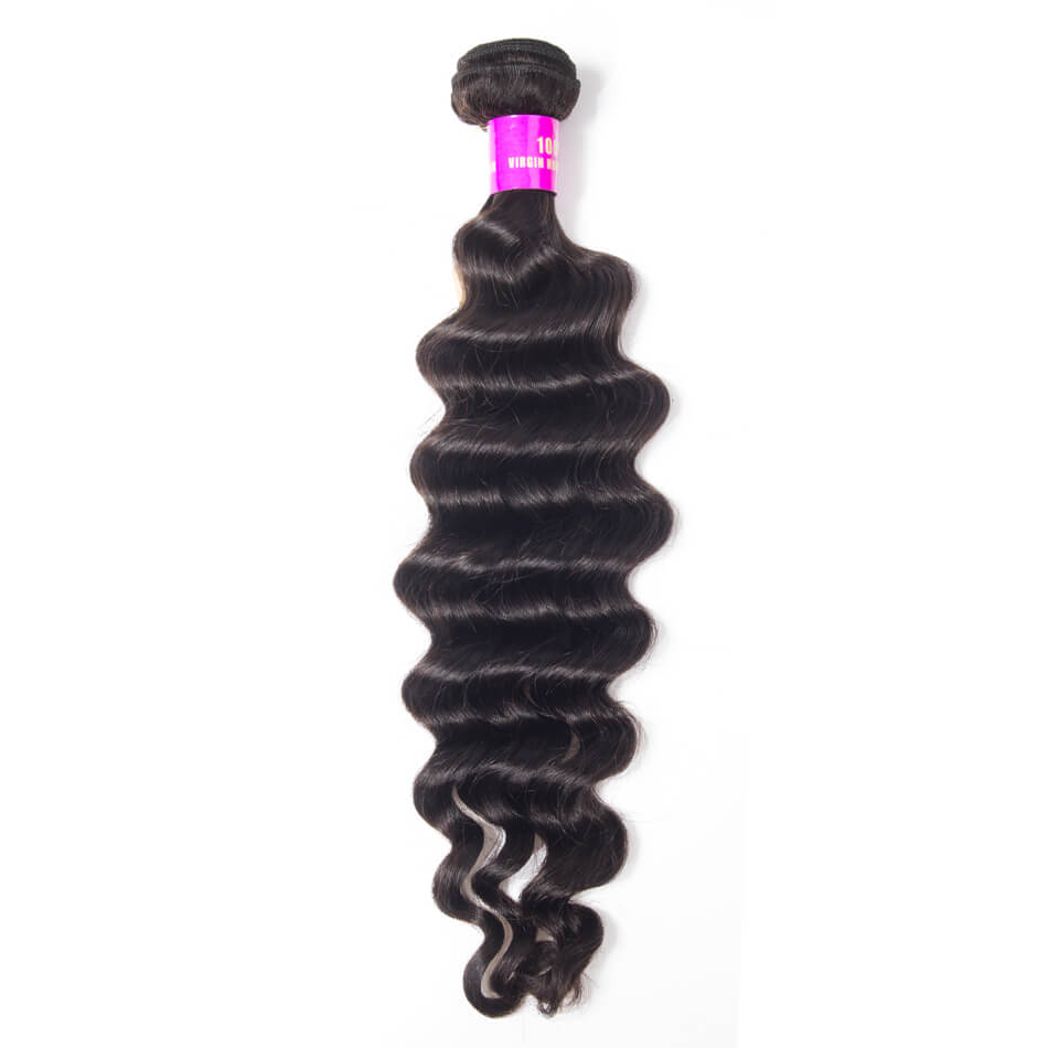 Loose Deep Wave Virgin Human Hair 1 Bundle