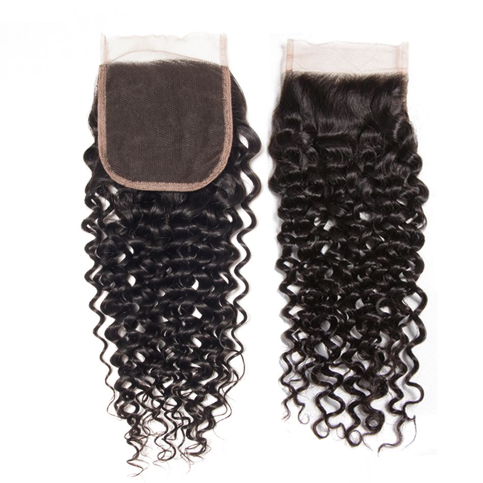 4*4 Curly Human Hair Lace Closure