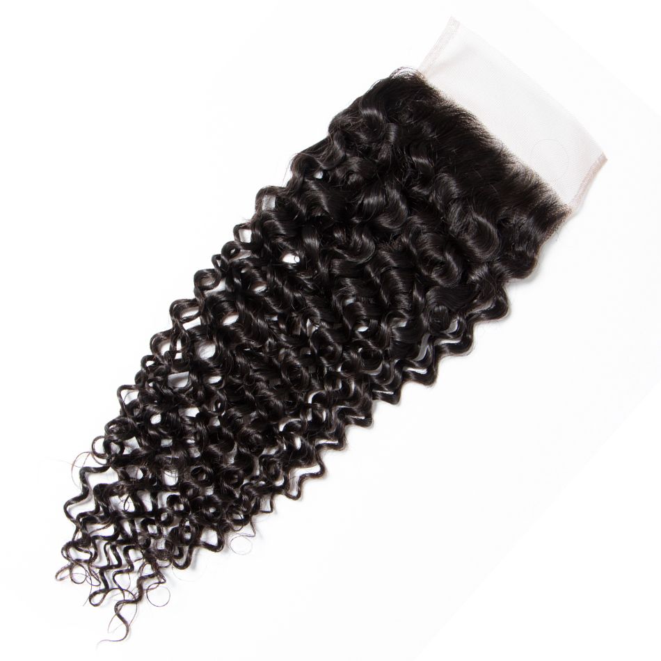 4*4 Curly Human Hair Lace Closure