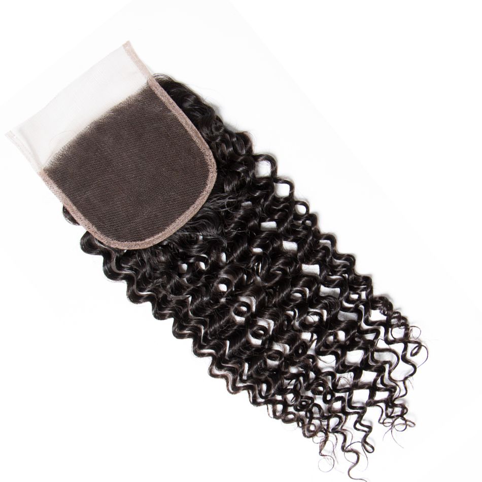 4*4 Curly Human Hair Lace Closure
