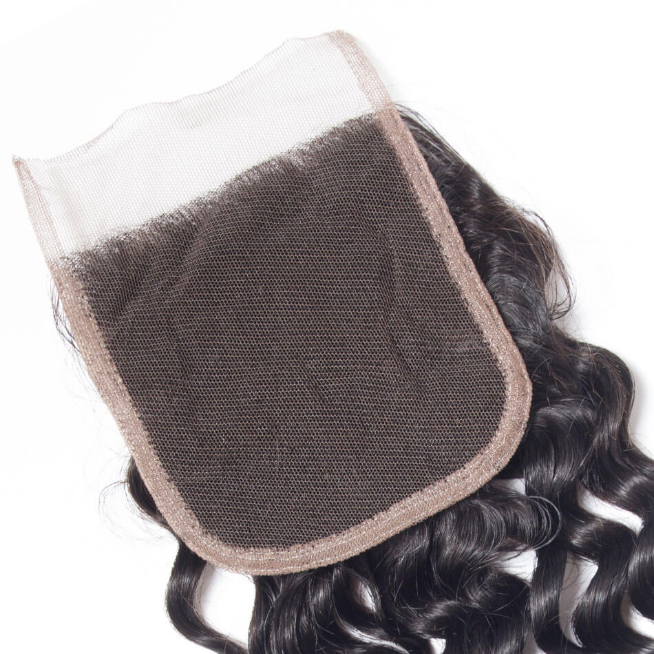 4*4 Deep Wave Human Hair Lace Closure
