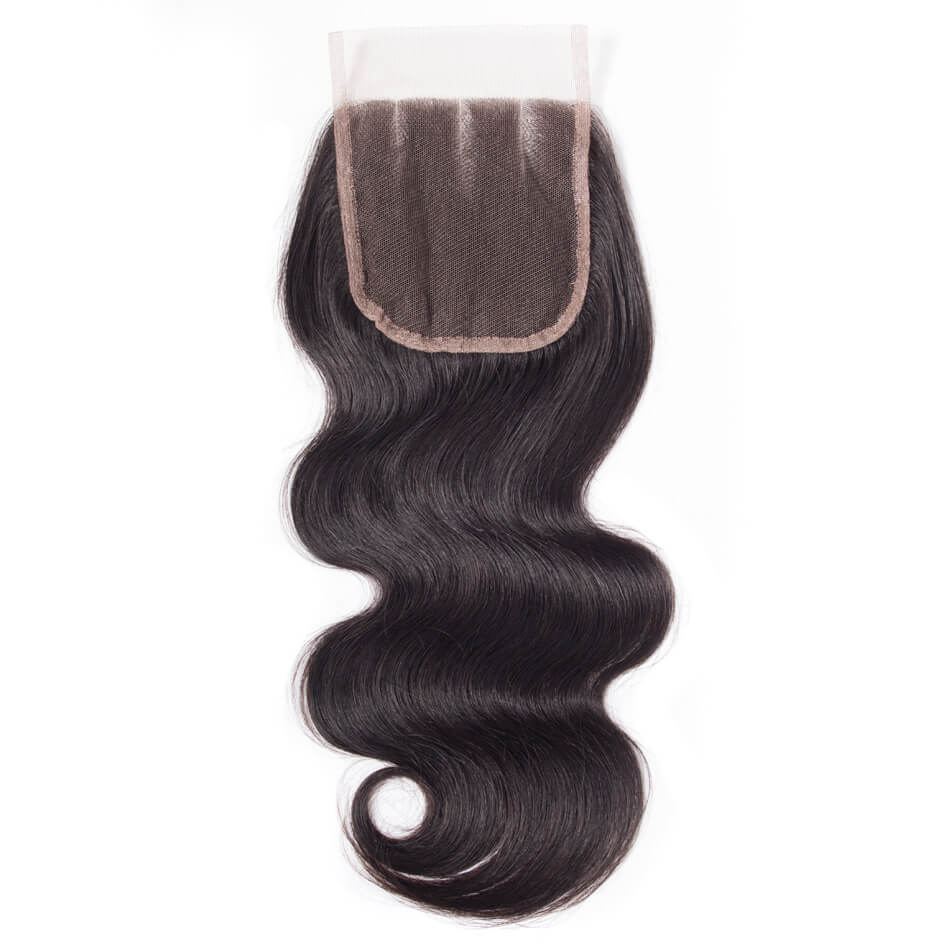 4*4 Body Wave Human Hair Lace Closure