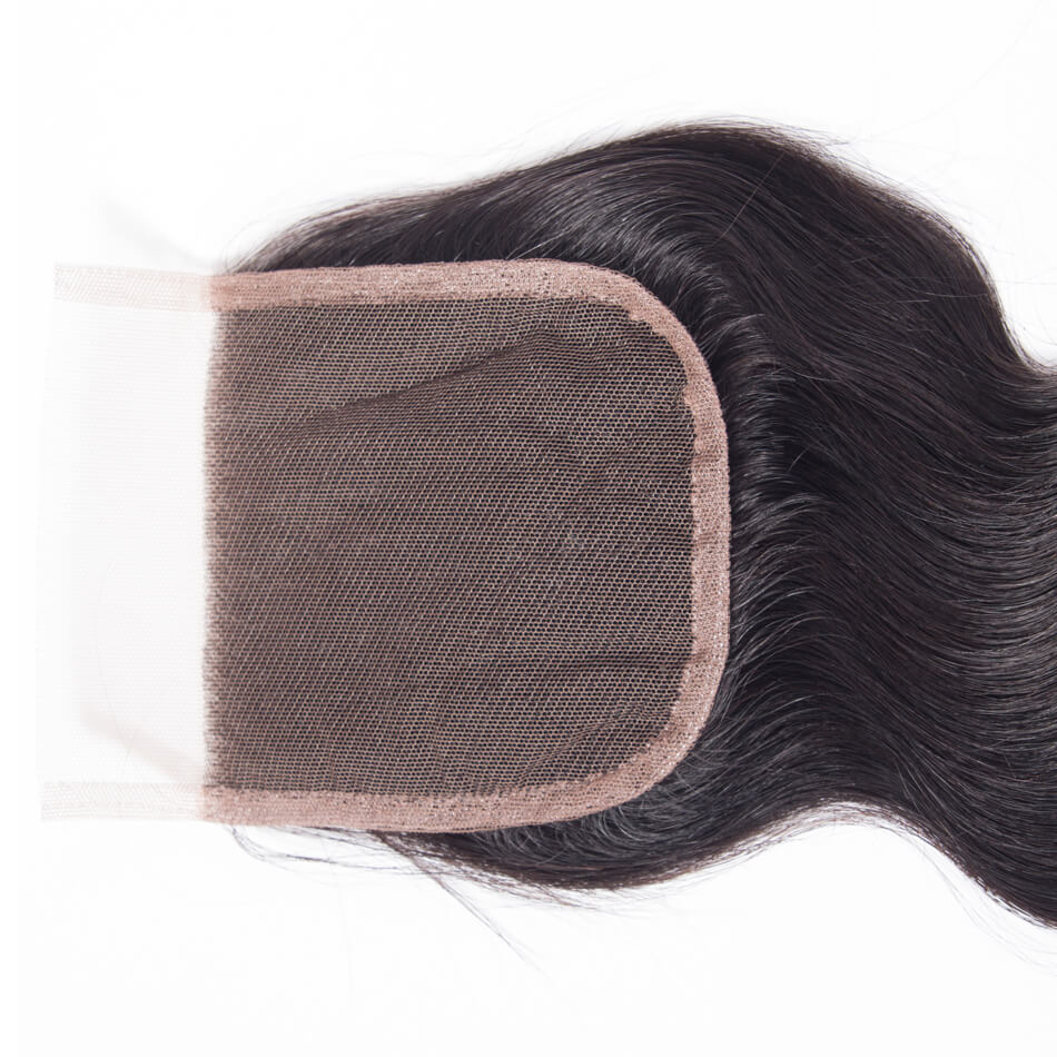 4*4 Body Wave Human Hair Lace Closure