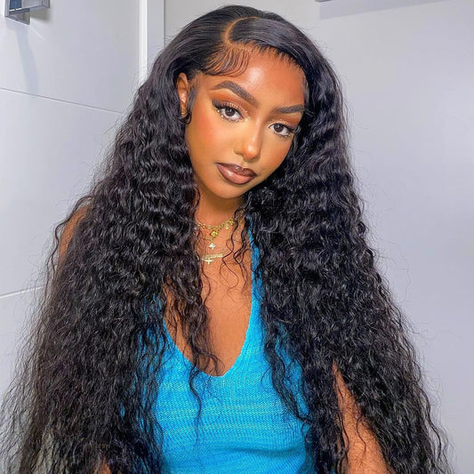 13×4 Full Frontal HD Deep Wave Human Hair Lace Wig