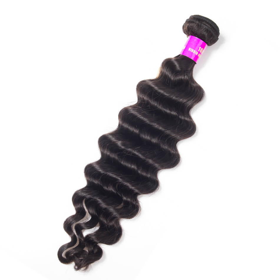 Loose Deep Wave Virgin Human Hair 1 Bundle