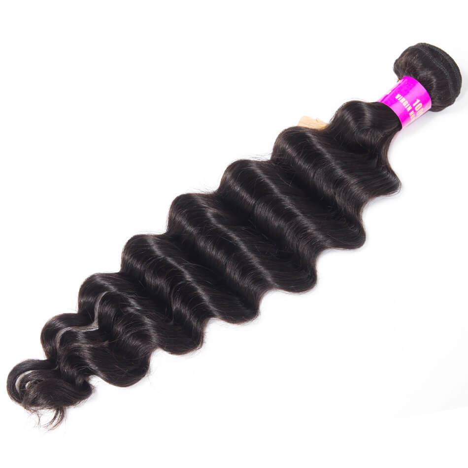 Loose Deep Wave Virgin Human Hair 1 Bundle