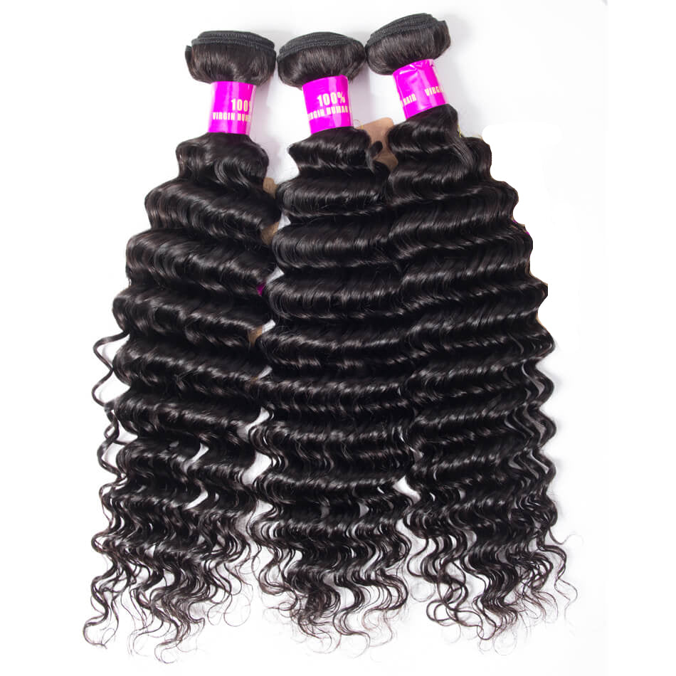 Deep Wave Virgin Human Hair 1 Bundle