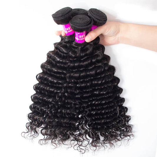 Deep Wave Virgin Human Hair 1 Bundle
