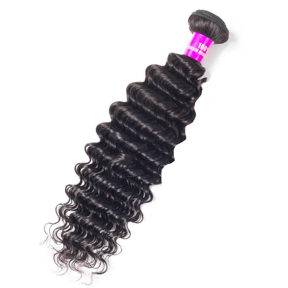 Deep Wave Virgin Human Hair 1 Bundle