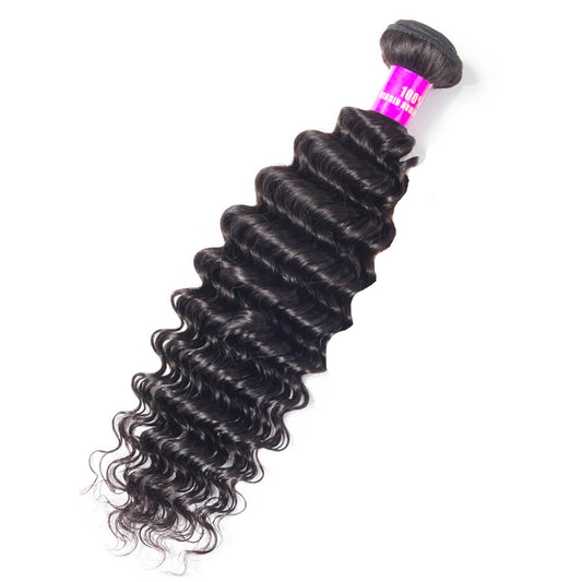 Deep Wave Virgin Human Hair 1 Bundle