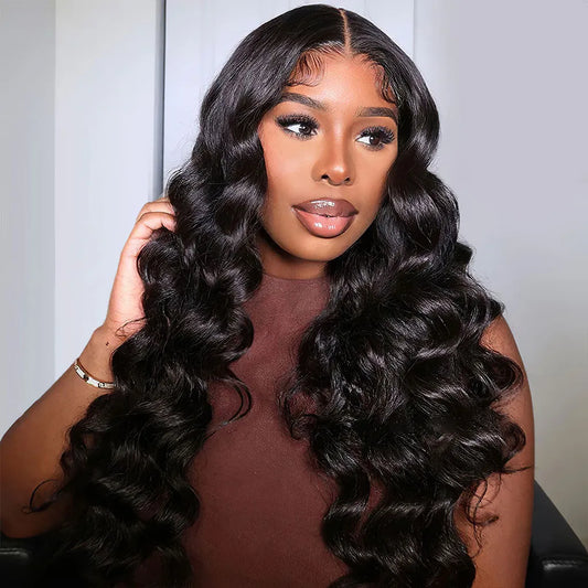 13×4 Full Frontal HD Loose Deep Wave Human Hair Lace Wig