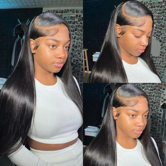 13×4 Full Frontal HD Straight Human Hair Lace Wig