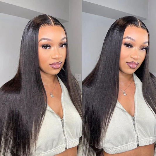 13×6 Full Frontal HD Straight Human Hair Lace Wig