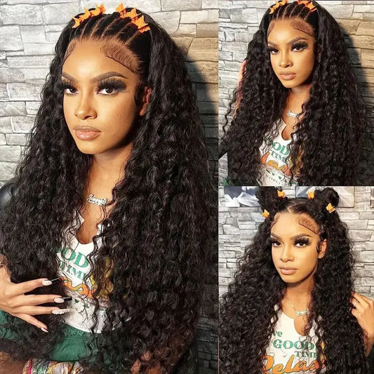 13×6 Full Frontal HD Water Wave Human Hair Lace Wig