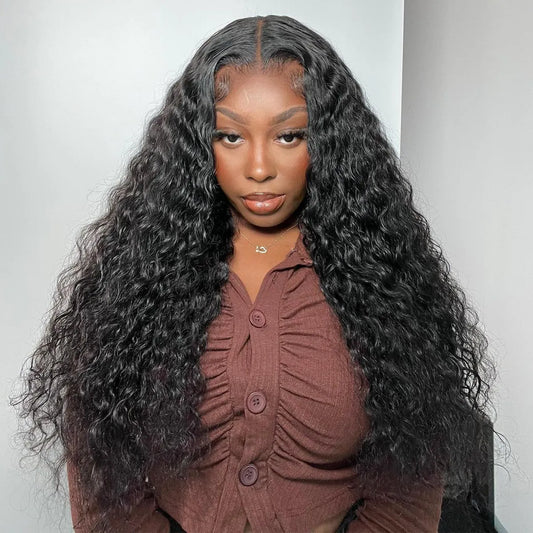 13×4 Full Frontal HD Water Wave Human Hair Lace Wig