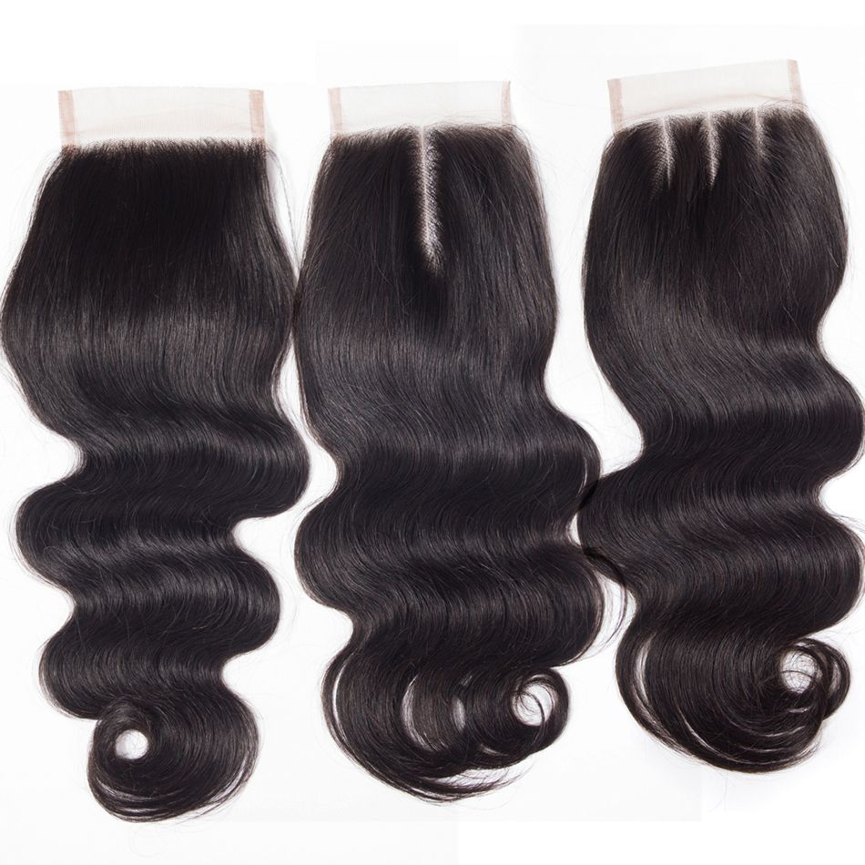 4*4 Body Wave Human Hair Lace Closure