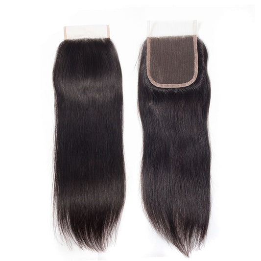 4*4 Straight Human Hair Lace Closure